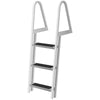Heavy Duty Aluminum Pool & Boat Deck Ladder, Rust - Resistant, 350 lbs - Aroflit