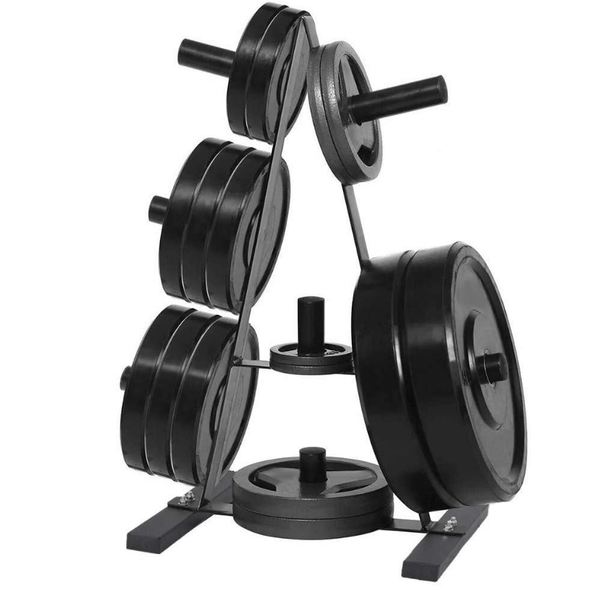Heavy Duty Bumper Plate Storage Weight Tree Rack for Home Gym - Aroflit