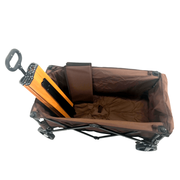 Heavy Duty Collapsible Outdoor Garden Wagon for Yard & Planting Tasks - Aroflit