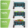 Heavy Duty Foldable Wagon Cart, Portable, Durable, Compact Design - Aroflit