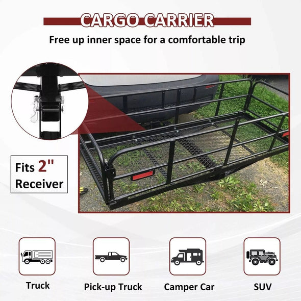 Heavy - Duty Hitch Cargo Carrier for SUVs, RVs & Trucks - Aroflit