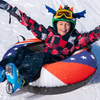 Heavy Duty Inflatable Saucer Snow Tube Sled, Kids & Adults 44 - Inch - Aroflit