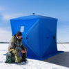 Heavy Duty Insulated Pop Up Winter Ice Fishing Tent Shanty - Aroflit