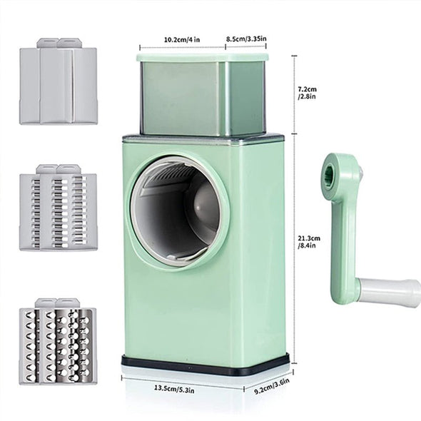 Heavy Duty Manual Rotary Vegetable Julienne Cutter Slicer Shredder - Aroflit