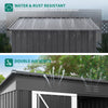 Heavy Duty Outdoor Storage Shed with Lockable Door, Weatherproof - Aroflit