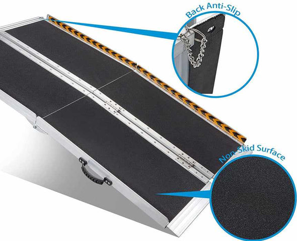 Heavy Duty Portable Temporary Home Wheelchair Stair Ramp - Aroflit