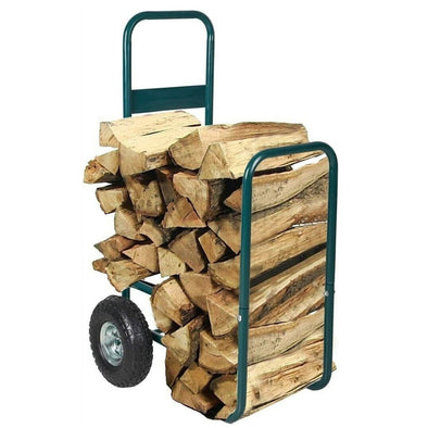 Heavy - Duty Rolling Firewood Log Carrier with Wheels, 220 Lb Capacity - Aroflit