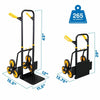 Heavy Duty Stair Climbing Convertible Hand Truck Dolly 330lbs Capacity - Aroflit