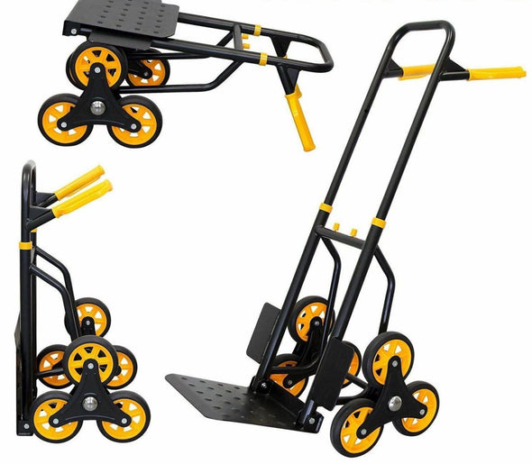 Heavy Duty Stair Climbing Convertible Hand Truck Dolly 330lbs Capacity - Aroflit