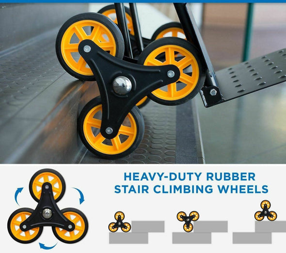 Heavy Duty Stair Climbing Convertible Hand Truck Dolly 330lbs Capacity - Aroflit