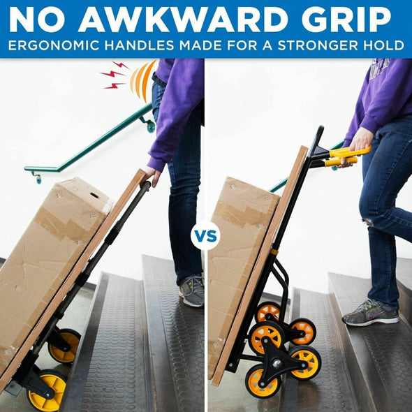 Heavy Duty Stair Climbing Convertible Hand Truck Dolly 330lbs Capacity - Aroflit