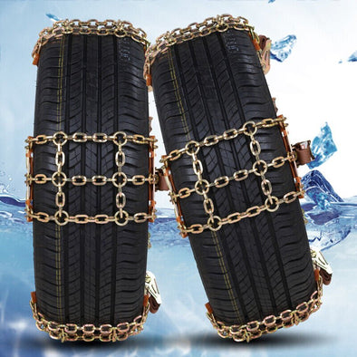 High Traction Heavy Duty Snow Car Tire Chains (8PCS) for SUVs & Trucks - Aroflit