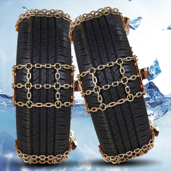 High Traction Heavy Duty Snow Car Tire Chains (8PCS) for SUVs & Trucks - Aroflit