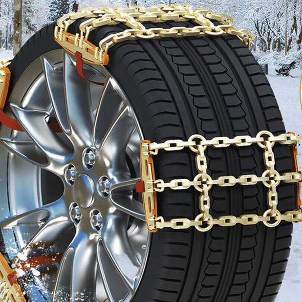 High Traction Heavy Duty Snow Car Tire Chains (8PCS) for SUVs & Trucks - Aroflit
