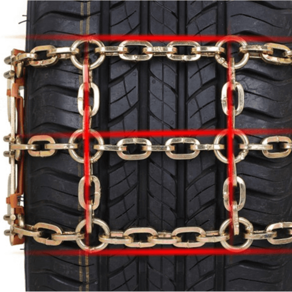High Traction Heavy Duty Snow Car Tire Chains (8PCS) for SUVs & Trucks - Aroflit
