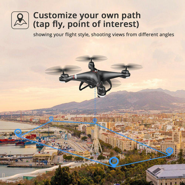 Holy Stone HS110G Drone Camera, 1080P HD with GPS, Follow Me & FPV - Aroflit