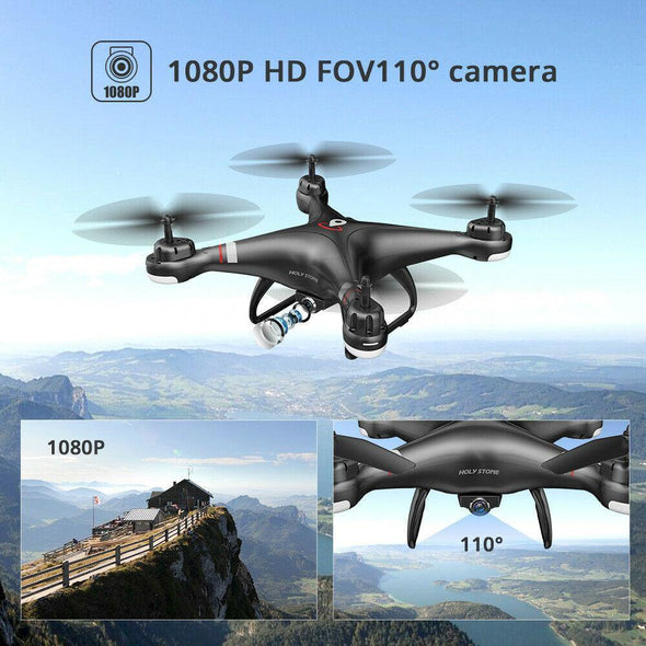 Holy Stone HS110G Drone Camera, 1080P HD with GPS, Follow Me & FPV - Aroflit