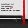Home Gym Wall Mounted Folding Power Squat Rack - Aroflit