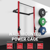 Home Gym Wall Mounted Folding Power Squat Rack - Aroflit