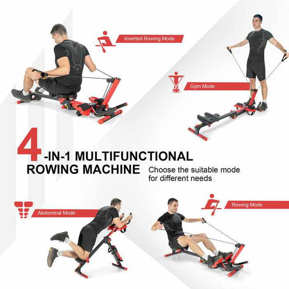 Home Indoor Compact Folding Portable Rowing Machine - Aroflit
