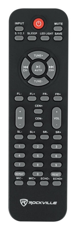 Home Theater System with Bluetooth/USB and 8" Subwoofer - 5.1 Sound - Aroflit