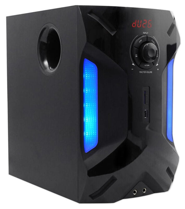 Home Theater System with Bluetooth/USB and 8" Subwoofer - 5.1 Sound - Aroflit