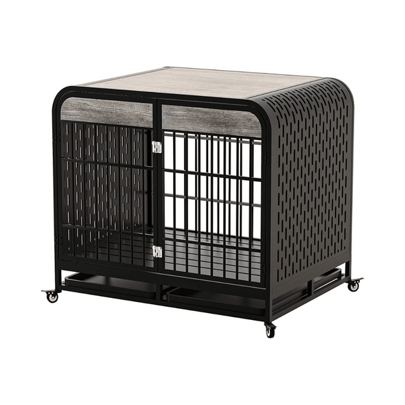 Indestructible Heavy Duty Dog Escape Proof Kennel Crate - Aroflit