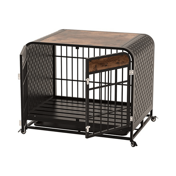 Indestructible Heavy Duty Dog Escape Proof Kennel Crate - Aroflit