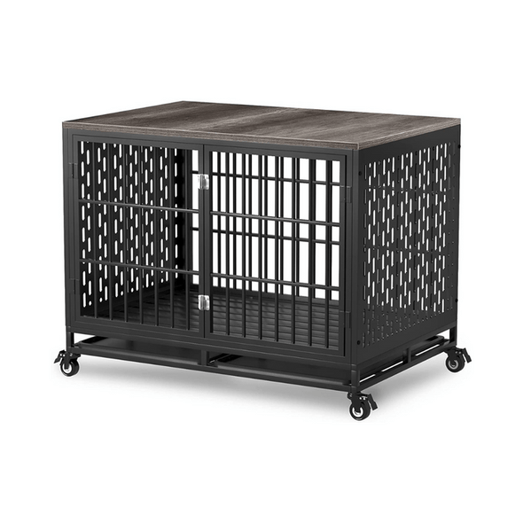 Indestructible Heavy Duty Dog Escape Proof Kennel Crate - Aroflit