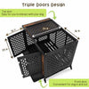 Indestructible Heavy Duty Dog Escape Proof Kennel Crate - Aroflit