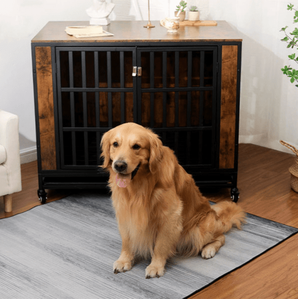 Indestructible Heavy Duty Dog Escape Proof Kennel Crate - Aroflit