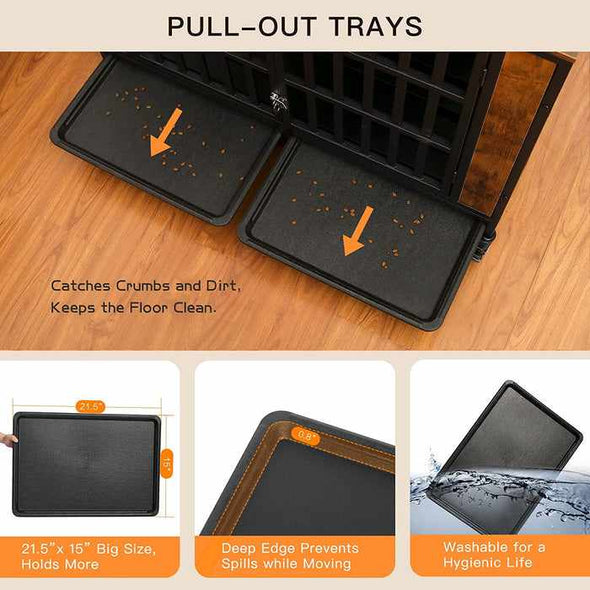 Indestructible Heavy Duty Dog Escape Proof Kennel Crate - Aroflit