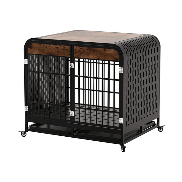 Indestructible Heavy Duty Dog Escape Proof Kennel Crate - Aroflit