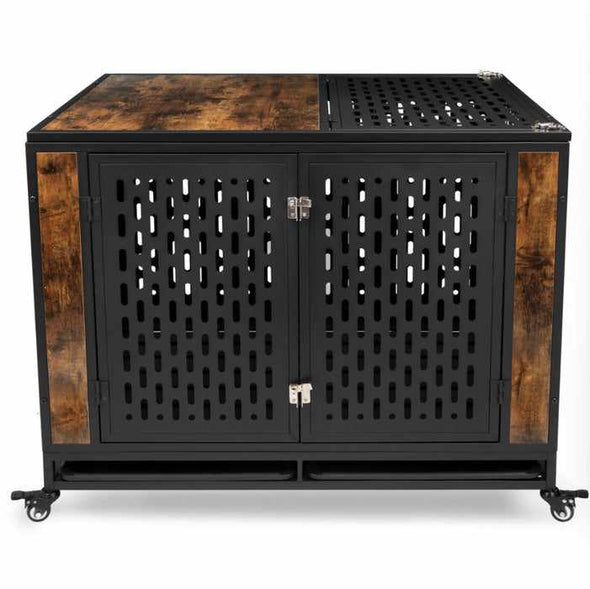 Indestructible Heavy Duty Dog Escape Proof Kennel Crate - Aroflit