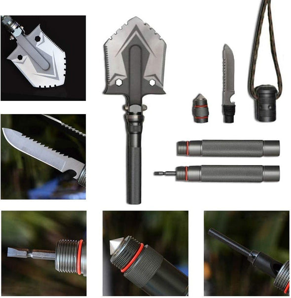 Indestructible Multi - Function Survival Shovel, Ultimate Outdoor Tool - Aroflit
