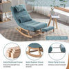 Indoor Bedroom Zero Gravity Chaise Lounge Rocking Chair - Aroflit