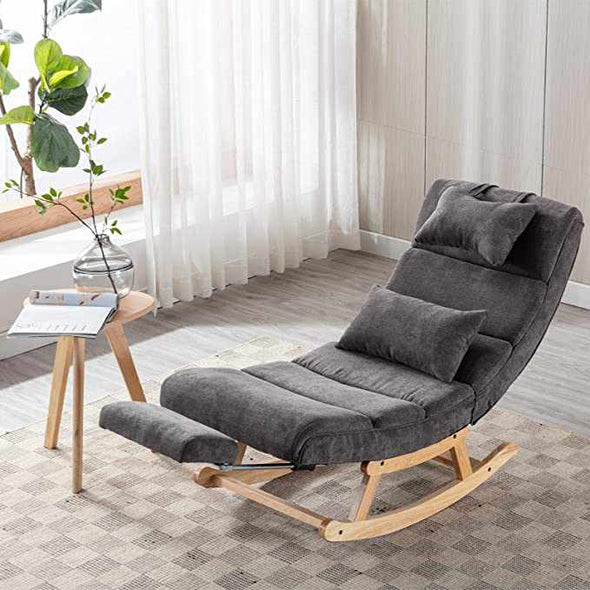 Indoor Bedroom Zero Gravity Chaise Lounge Rocking Chair - Aroflit