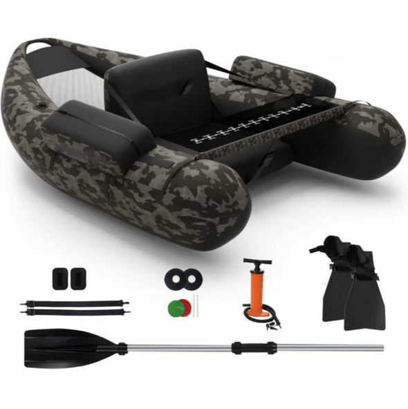 Inflatable Blow Up Fishing Pontoon Boat - Aroflit