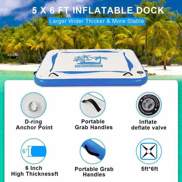 Inflatable Floating Island Dock - Aroflit