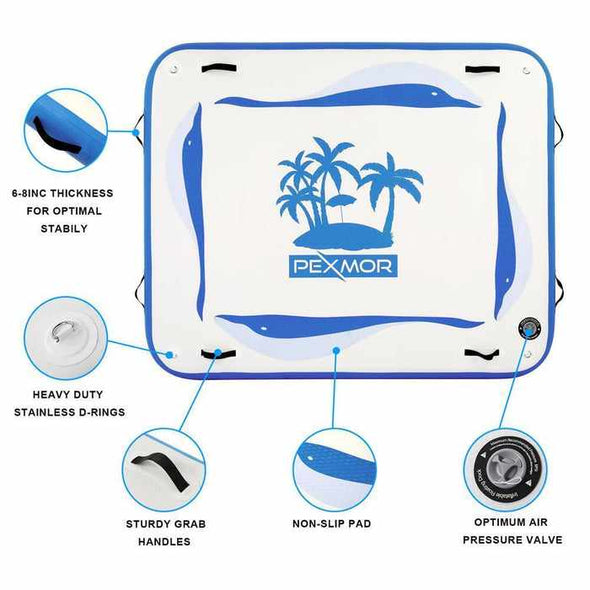 Inflatable Floating Island Dock - Aroflit