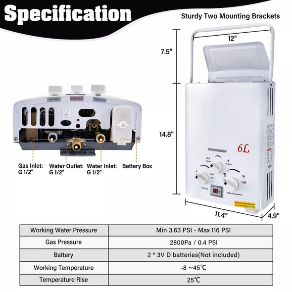 Instant Water Heater Tankless, Energy - Efficient Hot Water On Demand - Aroflit