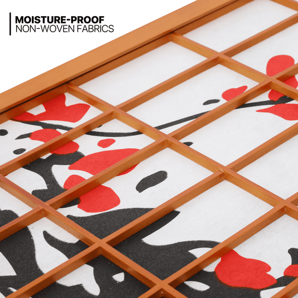 Japanese Wooden Folding Room Divider Privacy Screen - Aroflit