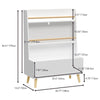 Kids Bookshelf & Toy Storage, 2 - Tier Shelving with Open Toy Bin - Aroflit