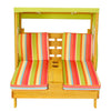 Kids Double Chaise Lounger, Outdoor Cushioned Chair for Pool & Beach - Aroflit