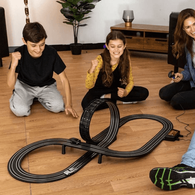 Kids Interactive Two Player Slot Toy Race Car Track Game Set - Aroflit