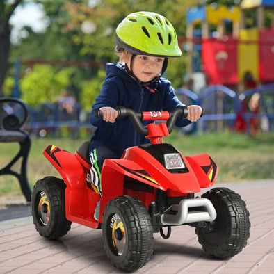 Kids Rechargeable 6V Four Wheeler Ride - On Quad ATV Toy - Aroflit