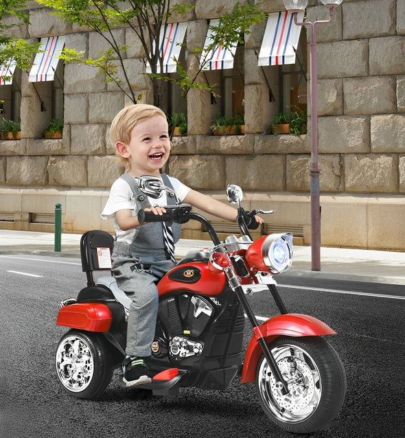 Kids' Ride - On Motorcycle with Adjustable Headlight and All - Terrain Wheels - Aroflit