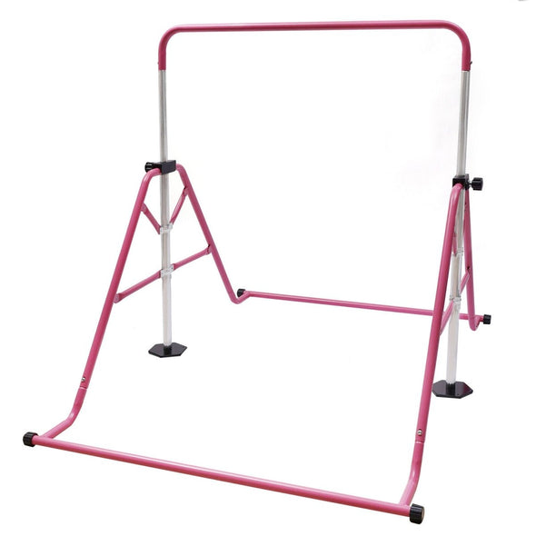 Kids Sturdy Adjustable Gymnastics Horizontal Kip Bar Indoor/Outdoor - Aroflit