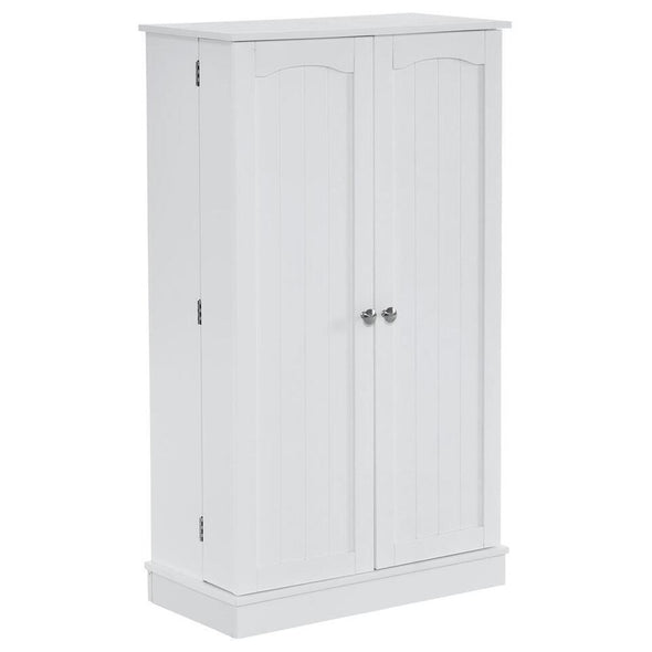 Kitchen Pantry Cabinet, Adjustable Shelves, Large Storage, White - Aroflit