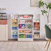Kitchen Pantry Cabinet, Adjustable Shelves, Large Storage, White - Aroflit